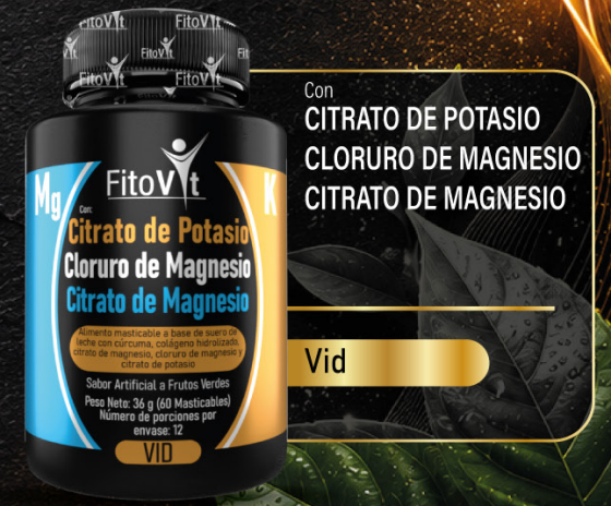 🍏 Citrato de Magnesio Pastillas Masticables