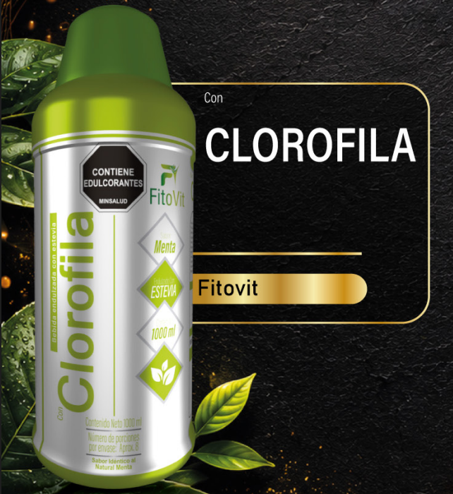 🌿 1000 ml - FitoVit Clorofila Sabor Menta