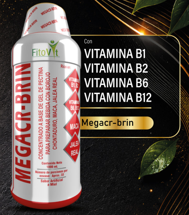 🍯 1000 ml - FitoVit Megacr-brin Complejo B y Maca