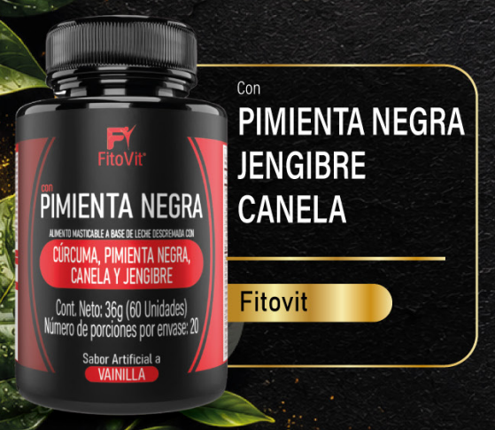 🍦 Pimienta Negra Pastillas Masticables