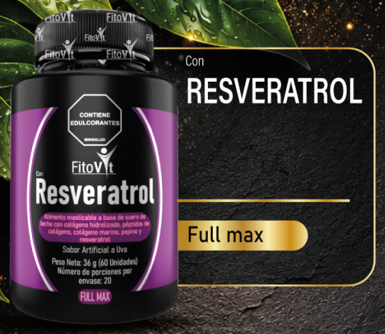 🍇 Resveratrol Pastillas Masticables