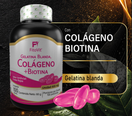🌸 COLÁGENO + BIOTINA SOFTGELS